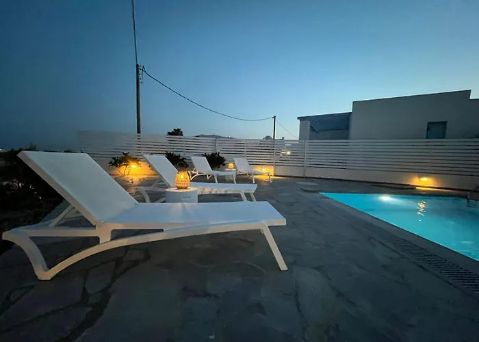 빌라 Santorini Serenity With Private Pool *
